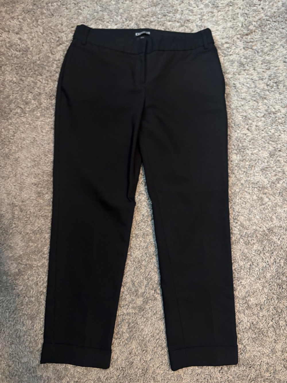 Express Black Cropped Dress Pants